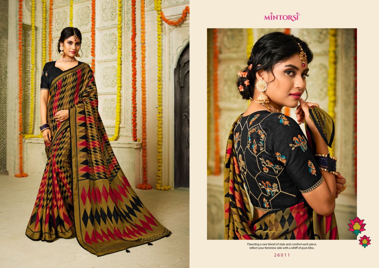 Karma By Mintorsi 26001-26012 Designer Sarees Catalog